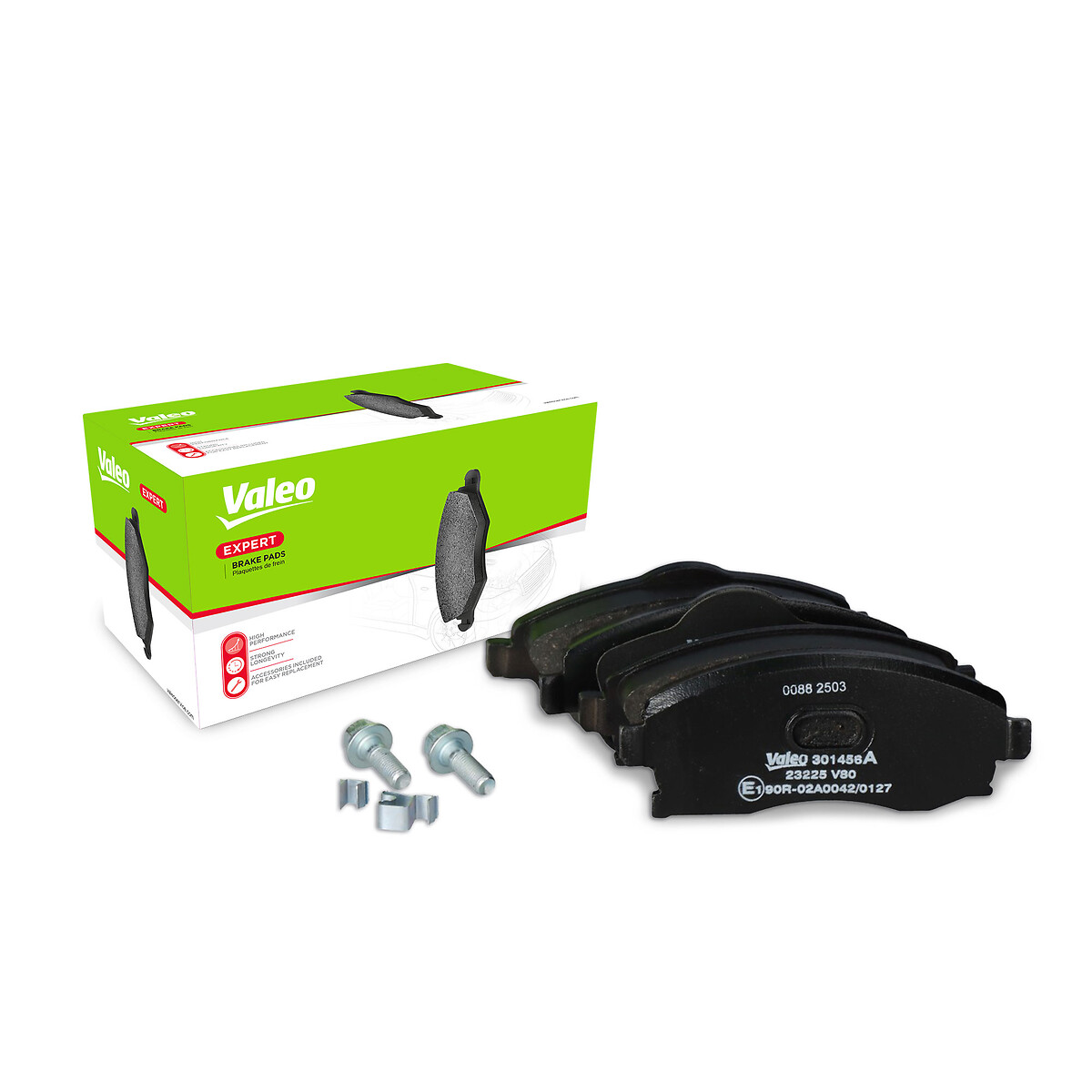 Jeu de 4 plaquettes de frein VALEO ref. 301456A